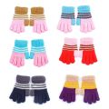 1 pairs For 7-12 years old children Winter Boys Girls Knitted Gloves Warm Mittens Gloves for Children Toddler Kids
