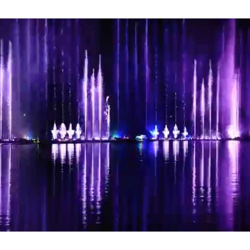 Colorful Very Large Dancing Fountain Show
