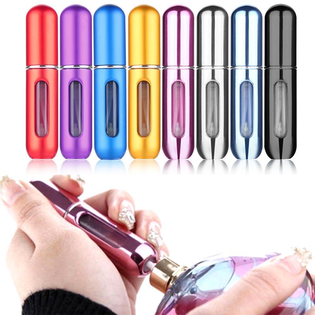 Vacclo 1pc Colorful 5ml Portable Mini Refillable Perfume Bottle Sprayer Scent Pump Cosmetic Containers Spray Travel Bottle
