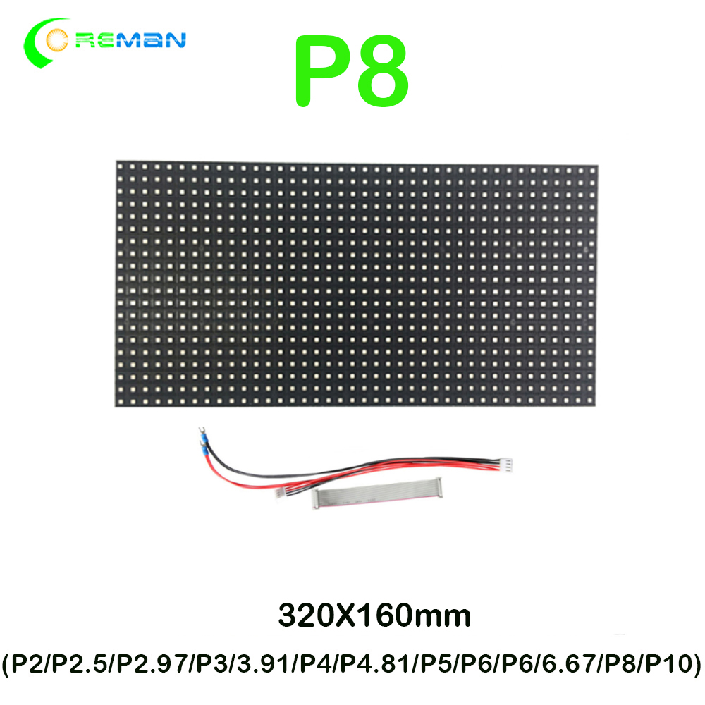 Aliexpress P8 RGB LED matrix Led Screen Module , full color P8 outdoor led module panel 40X20 dots