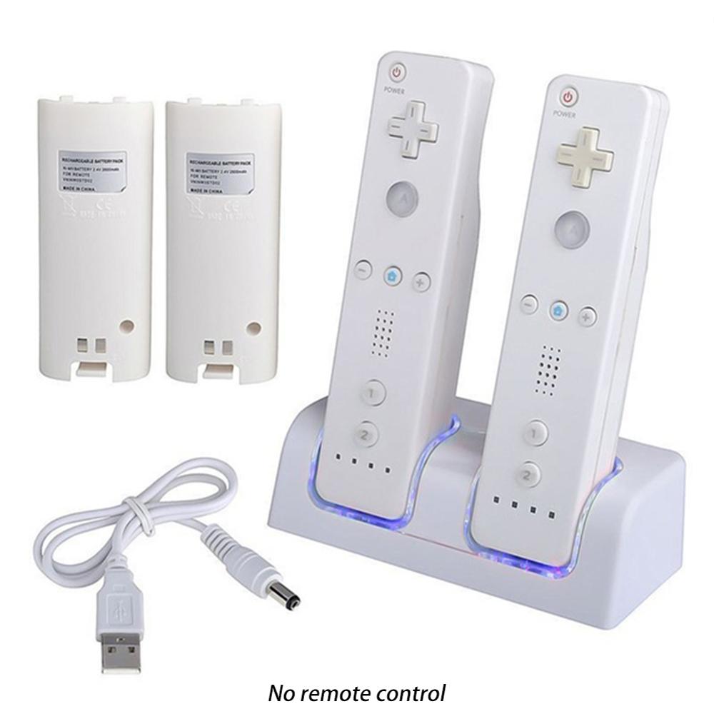 Battery Charger for Nintendo Wii U Wiiu Control Controller Docking Station Charging Dock Accessories Gamepad Stand Power Adapter
