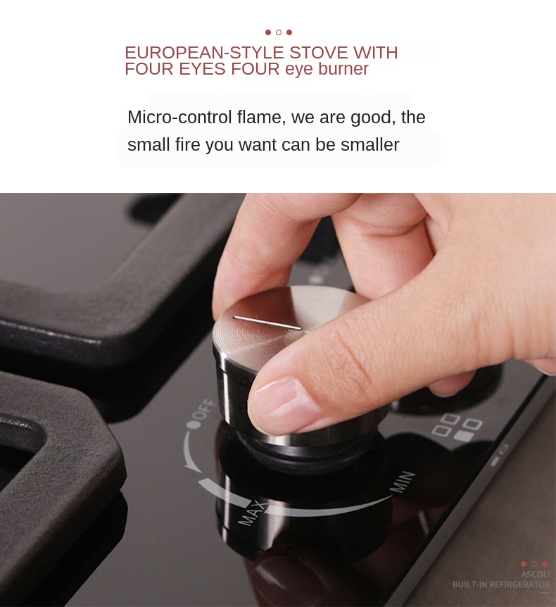 European-Style Four-Eye Stove Household Gas Stove Natural Gas 4-Head Stove Gas Set Embedded Desktop