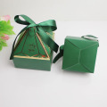 New Green Paper Gift Box for Baby Shower Candy Boxes Package Birthday Party Wedding Decorations Kids Favors Packaging Bags