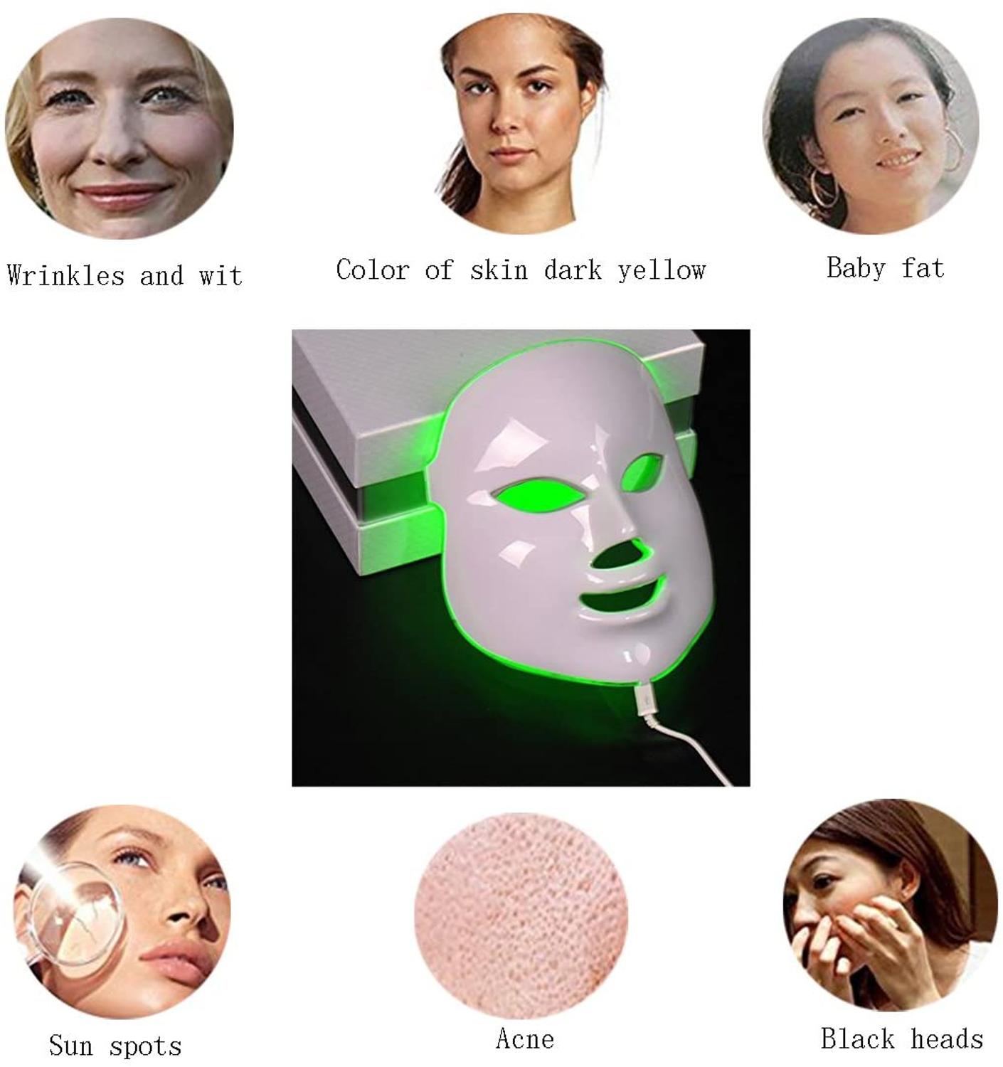 LED Wrinkle Electric Beauty Instrument PDT Photon Skin Rejuvenation Mask Anti-Aging Therapy Home Instrume Mouisture AU