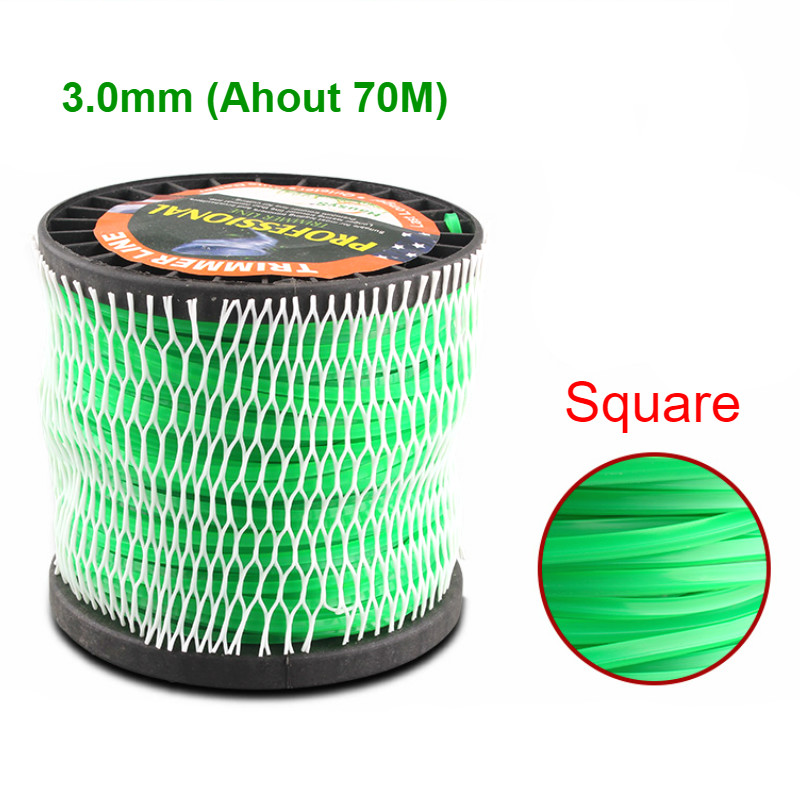 2.65/3.0mm 85M Grass Trimmer Line Strimmer Brushcutter Trimmer Nylon Rope Cord Line Long Round/Square Roll Grass Rope Line