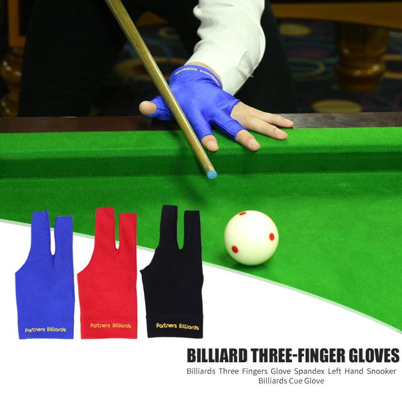 Billiards Three Fingers Glove Special High Grade Fingerless Billiard Gloves High Quality Sports Equipment Free Size
