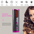 USB Rechargeable Automatic Curling Iron Ceramic Cordless Auto Rotating Hair Curler Temperature Adjustable Hair Waver Tongs Curl