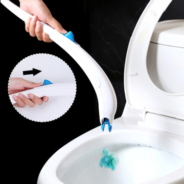 Disposable toilet brush can be thrown away, no dead corners, toilet with cleaner, household toilet brush holder set tool