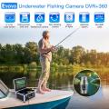 Eyoyo EF360 9" FishFinder Underwater Fishing Video Camera Fish Finder IP68 Waterproof 18 LEDs 360 Degree Rotating Ice Fishing