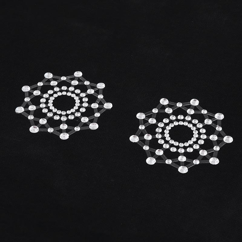 droppshiping Women Breast Pasties Self Adhesive Sticker Rhinestone Crystal Stickers Accessories MFJ99