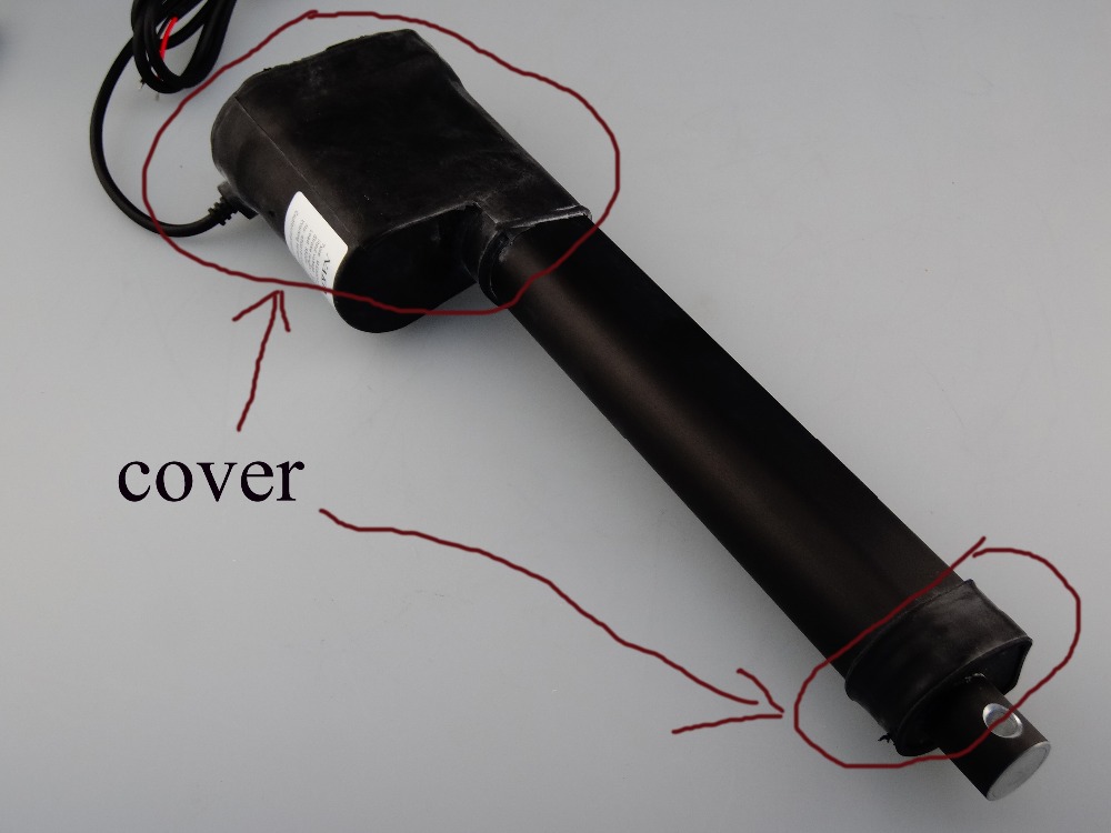 Customized waterproof rubber cover for 1000n 3500n linear actuators