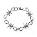 1 Set Men's Punk Gothic Alloy Barbed Wire Brambles Necklace Bracelet Jewelry Set Women Men Unisex Jewelry Decoration