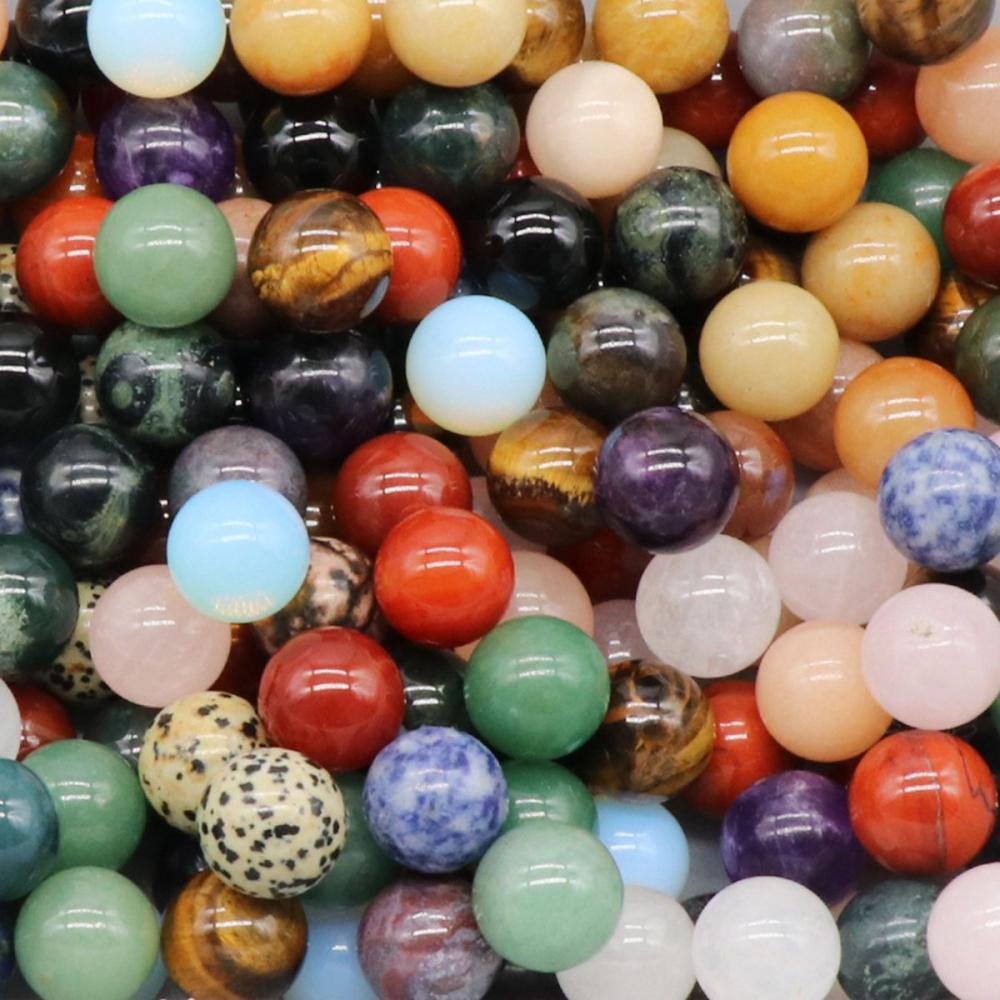 20MM Chakra Gemstone Balls for Stress Relief Meditation Balancing Home Decoration Bulks Crystal Spheres Polished