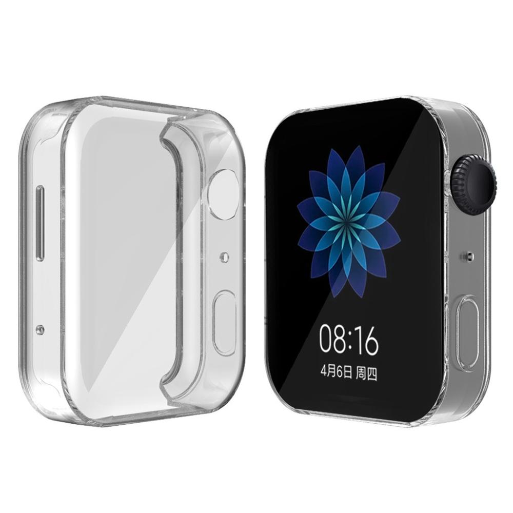 Soft TPU Crystal Clear Protector Case Cover for Xiaomi Smart Watch Band accessories Protective Shell For Xiao mi Watch #1204
