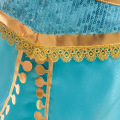 Aladdin and the Magic Lamp's Princess Jasmine Costumes Top Pants Set with Headband Girl Jasmine Halloween Birthday Party Dress