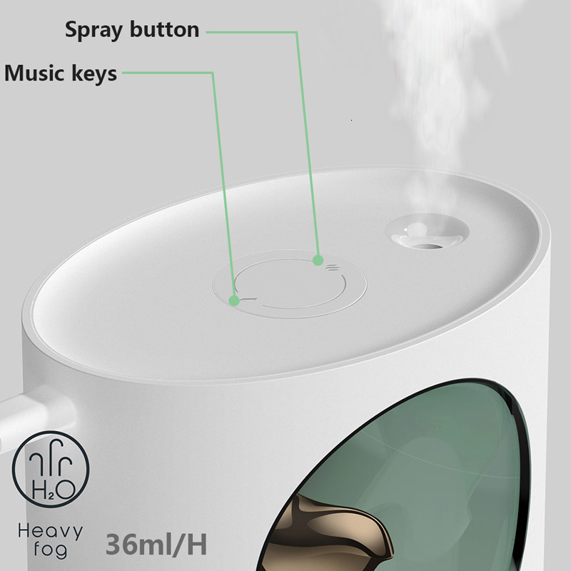 Air Humidifier USB Ultrasonic Aroma Diffuser Umidificador Bird Song Music LED light Aromatherapy Essential oil Humidificador