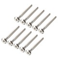 New Hot 10pcs M6 Thread Hex Socket Head Screws Carbon Steel Furniture Bolts Long 30mm 35mm 40mm 45mm 50mm 60mm 70mm 80mm