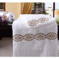 100%Cotton Embroidery Logo Hotel Towel Set