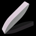 50 X White Nail File Gel UV Nail Polish Nail Files Buffer Block 100/180 Moon Type Tip File Lime Per Unghie Acrylic Nail Supplies