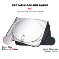 For Peugeot emblem car sunshade windshield sun cover protector visor logo car front window cooling shade parasol auto protection