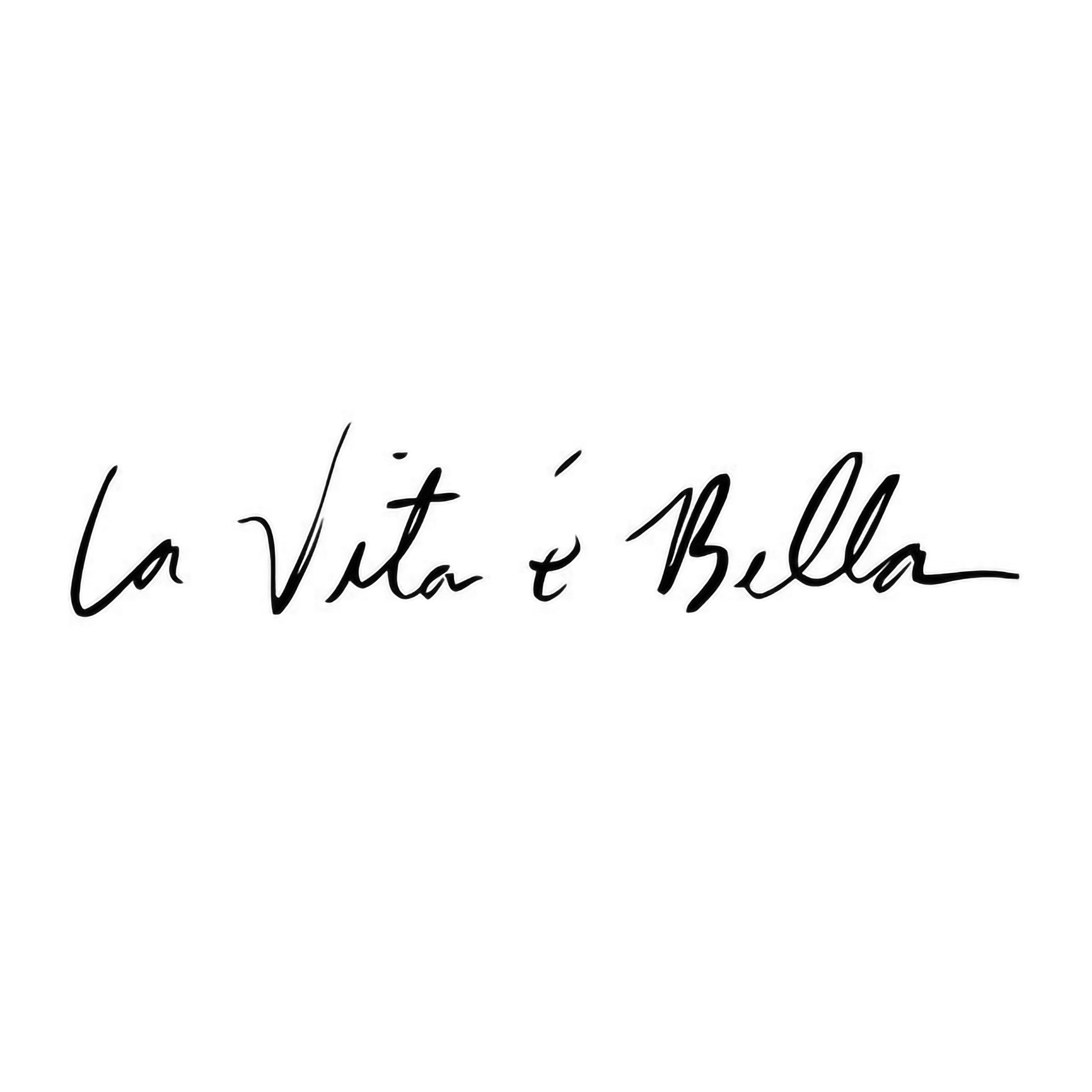 Three Ratels Car Stickers Decals La Vita e Bella Reflective Letters Vinyl Decal Fashion Creative Full Body Styling Sticker