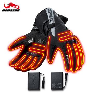 DUHAN Winter Waterproof Motorcycle Gloves Heating Gloves Windproof Guantes Moto Gloves Motocicleta Motorbike Riding Gloves
