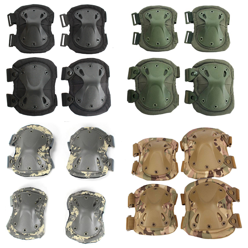 Military Tactical Elbow Knee Pads Army Airsoft Paintball Combat Kneepads Hunting Protective Accessories Safety Support Supplies