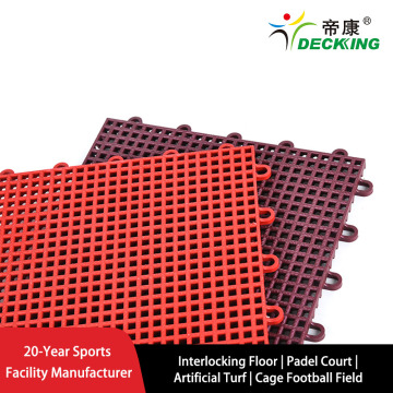Ribbed Square‑Grid Sports Flooring