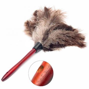 Household Cleaning Tools Anti-static Ostrich Feather Fur Wooden Handle Brush Duster Dust Dusters Household Merchandises