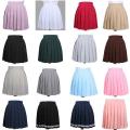 NEW Pleated Skirt Japanese Korean Short Skirts School Girl School Uniform Cosplay Student Jk Academy Half Skirt 18 Colors 3XL