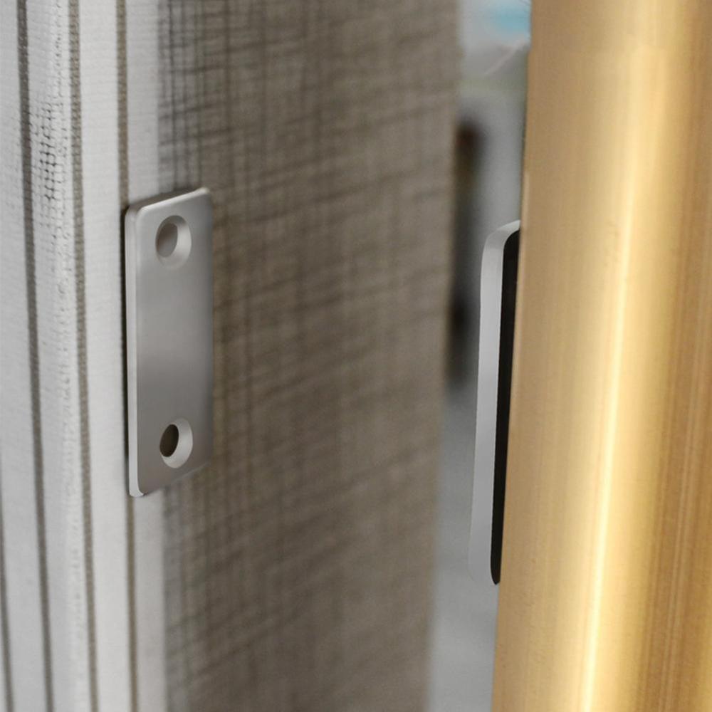 1 Set Magnetic Cabinet Catches Magnet Door Stops Hidden Hardware Door With Cupboard For Closet Closer Screw Furniture T3C2