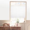 Self-Adhesive Pleated Blinds Half Blackout Windows Curtains for Bathroom Kitchen Balcony Shades For Coffee/Office Window Door