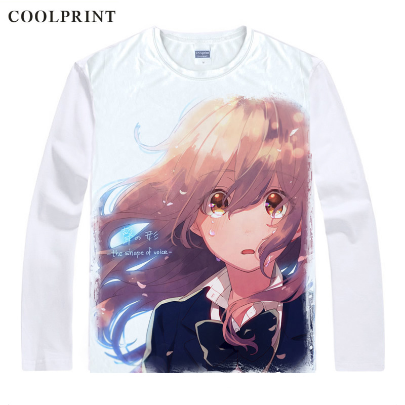 A Silent Voice T-Shirts Long Sleeve Shirt Manga Koe no Katachi The Shape of the Voice Shoya Ishida Shoko Nishimiya Cosplay Shirt