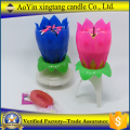 Hot Sale Lotus Music Fireworks Happy Birthday Candle