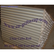 Clear cellophane roll for basket wrap