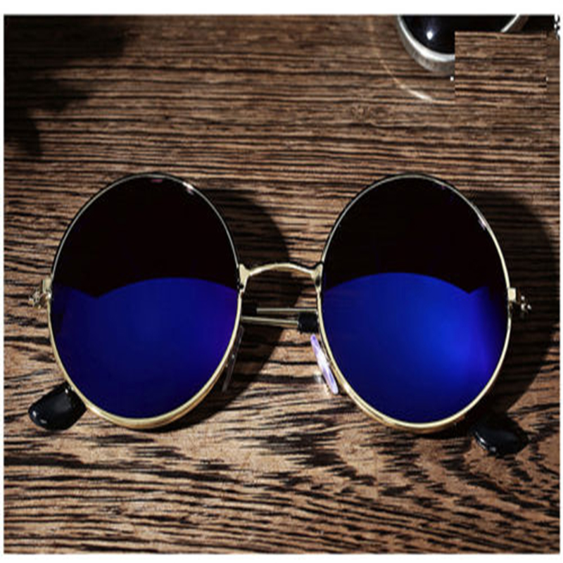 SEKINEW Men Women Retro Vintage Round Mirrored Sunglasses Eyewear Outdoor Sports Glasses Driver Goggles
