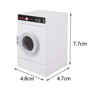 Dollhouse 1:12 Scale Miniature Home Appliance Furniture Washing Machine White for Dolls House