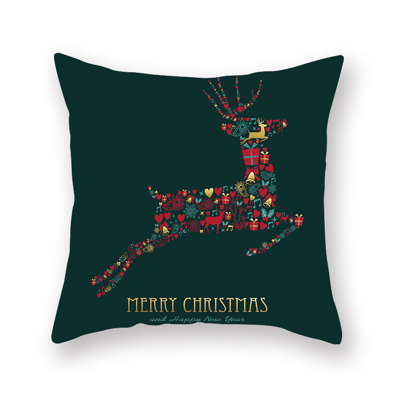 Green pillowcases Christmas Cushion Cover 45*45cm Decorative Pillows Sofa Home Decoration Pillowcase