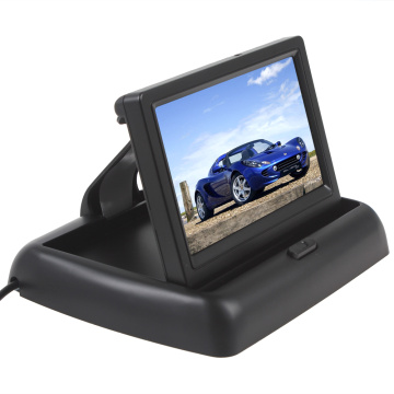 4.3 Inch 480 x 272 HD TFT-LCD Screen Car Monitor Foldable Auto Parking Rear View Backup Mirror Support Video PAL/NTSC