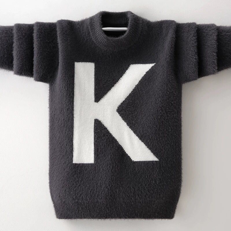 Baby Girls boys Winter Turtleneck Sweaters Colthes Autumn Children Clothing Pullover Knitted Solid Kids Sweaters 3-12Y