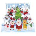 8Pcs DIY Xmas Diamond Painting Greeting Card Kits Santa Claus Special-shaped Diamond Drawing Cross Stitch Postcards
