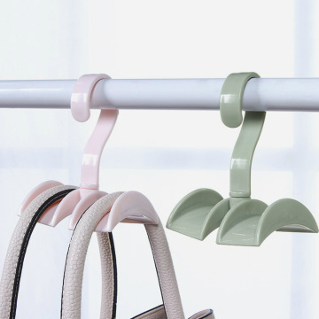 360-degree Rotation Closet Organizer Rod Hanger Handbag Tie Coat Storage Purse Hanging Rack Holder Hook Bag Clothing Hanger
