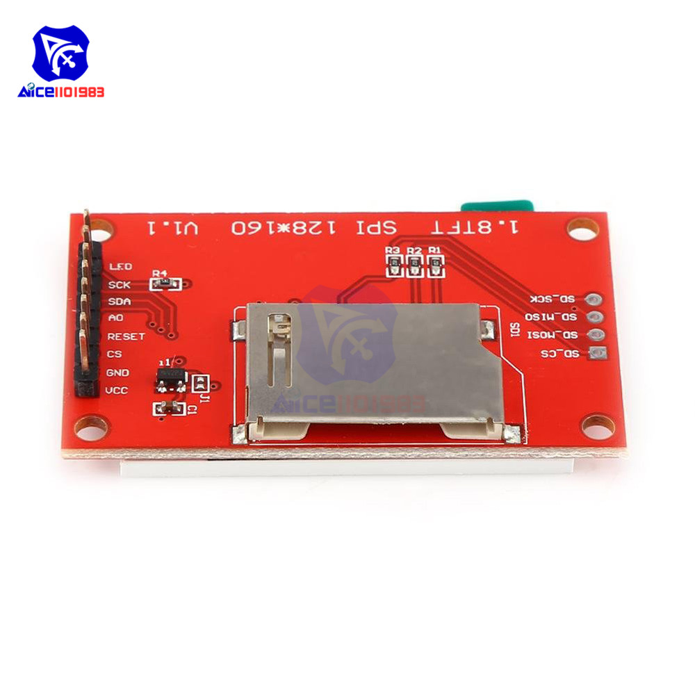 1.8 inch TFT Full Color LCD Display Module 4 IO SPI Serial Interface Module 128x160 ST7735S for Arduino 51 AVR STM32 ARM