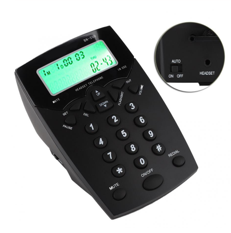 Caller ID telephone, agent telephone, headset telephone, headset telephone Call Center Customer Service Operator Call Box