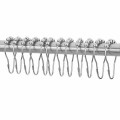 12pcs Practical Stainless Steel Curtain Hook Bath Rollerball Shower Curtains Glide Rings Convenient Home Bathroom Accessory #LR1