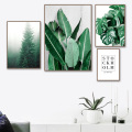 Wall Art Fresh Plant Palm Monstera Banana Leaf Canvas Painting Nordic Posters And Prints Wall Pictures For Living Room Decor