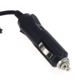 1pcs high quality 1m black 12V 10A Car Accessory Cigarette Lighter Socket Extension Cord Cable