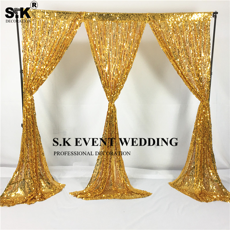 Wholesale Price Sequin Backdrop Curtain Wall Stage Background Photo Booth For Wedding Banquet Event Decoration