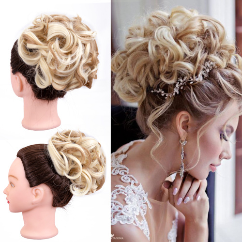 Curly Dish Chignon Bun Extension In Hair Piece Supplier, Supply Various Curly Dish Chignon Bun Extension In Hair Piece of High Quality