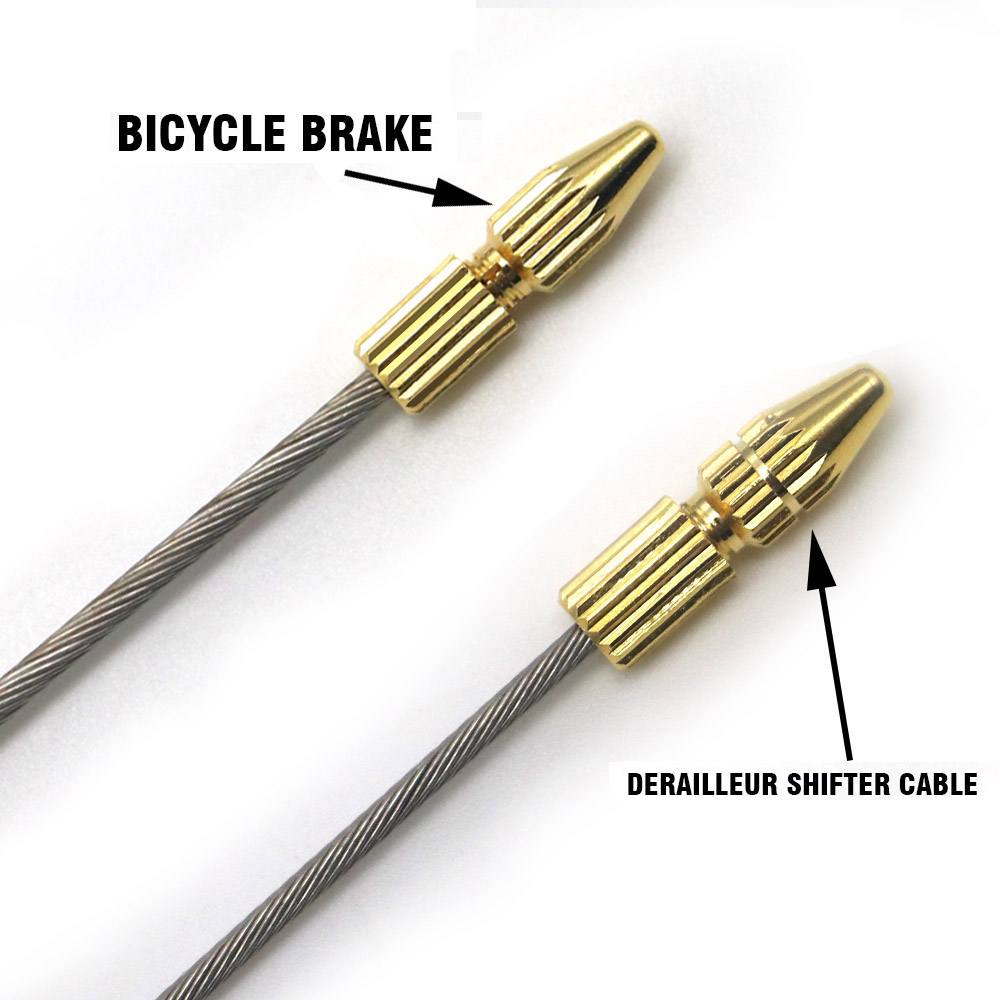 Cycling bike brake cable tips crimps bicycles derailleur shift cable end caps core inner wire ferrules